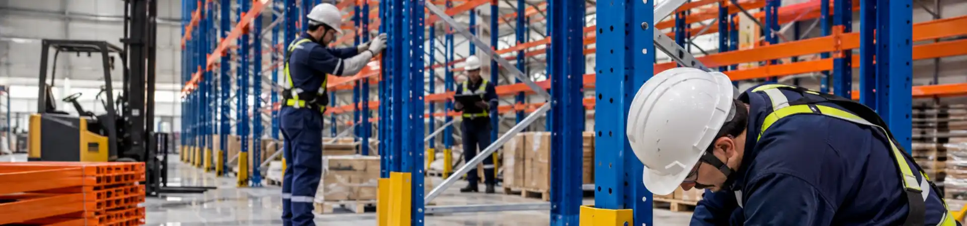 montagem de porta palete industrial
